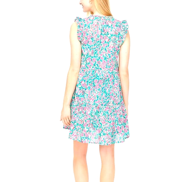 J. Crew Ruffle-sleeve tiered‎ beach dress - Picture 6 of 11